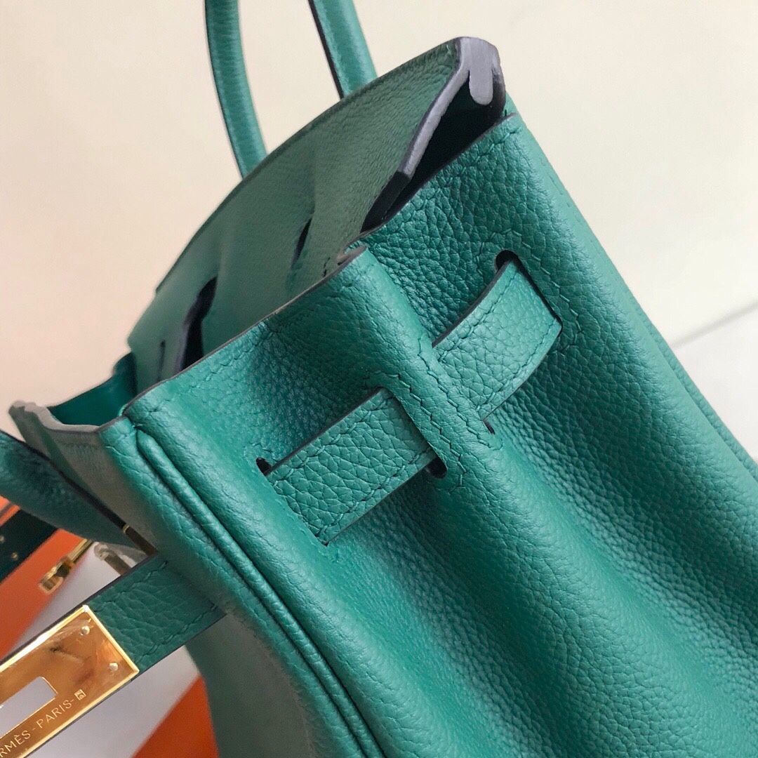 Hermes Birkin 35CM Togo Leather Handbag Vert Emeraude